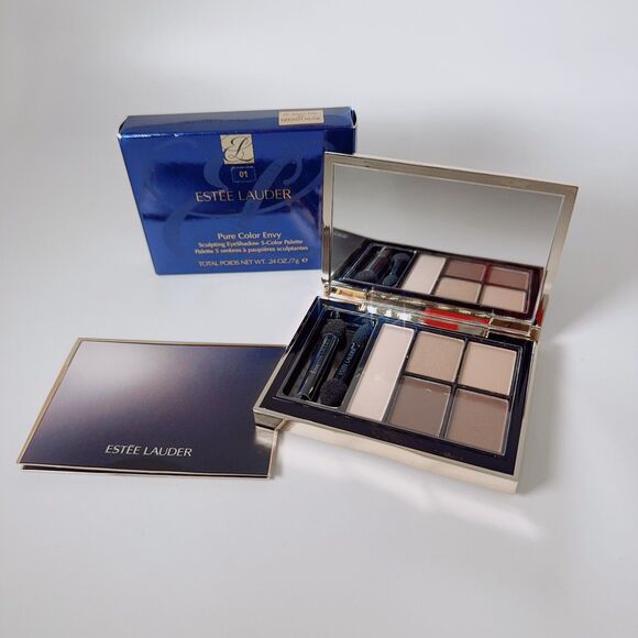 Estee Lauder Pure Color Envy Sculpting EyeShadow 5 Color Palette In Defiant Nude - Picture 1 of 14